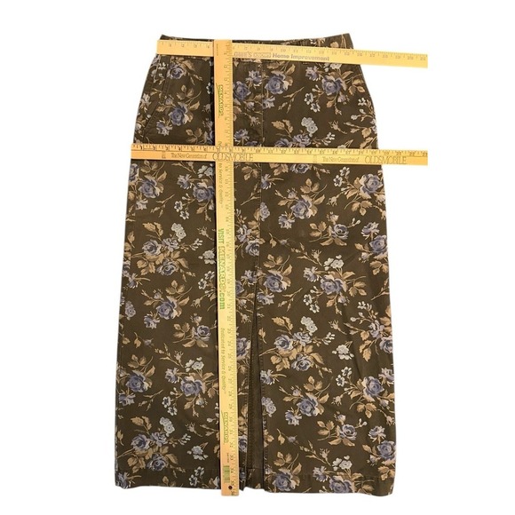 Eddie Bauer Women's Floral Maxi Skirt Sz 10 Y2K Cottagecore Ranch Western - Picture 9 of 9